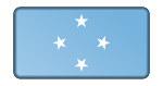 Flag of Micronesia (bevelled)